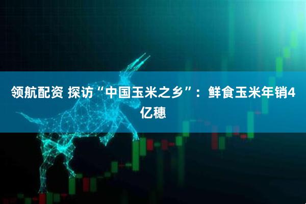 领航配资 探访“中国玉米之乡”：鲜食玉米年销4亿穗